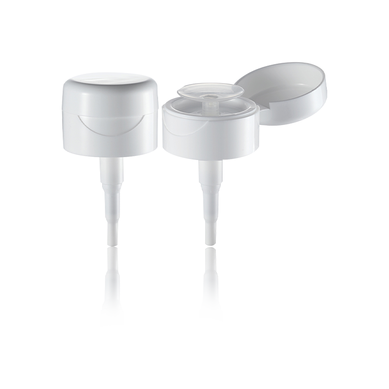 Bộ phân phối chất lỏng đầu bơm mỹ phẩm bằng một tay lật-HY32A-59